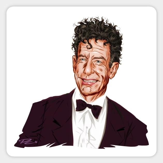 Lyle Lovett - An illustration by Paul Cemmick Sticker by PLAYDIGITAL2020